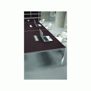 Bureau de direction en bois X7 avec retour et caisson porteur 4 tiroirs - Référence X7C01_SELECTION - Fabricant QUADRIFOGLIO_7