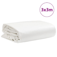 Vidaxl bâche blanc 3x3 m 650 g/m² 156180_7