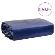Vidaxl bâche bleu 2,5x3,5 m 650 g/m² 156168_7