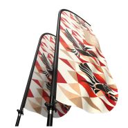 Drapeau extérieur et intérieur sur mât - Publicité visuelle avec mât économique en aluminium et fibre de verre_7