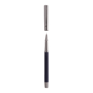 Parure stylos en métal - Stylo à bille et stylo roller - Étui boîte cadeau noir - Encre bleue_7