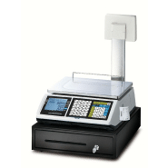 Balance poids-prix avec ticket 15 kg avec colonne conforme à la réglementation loi fiscale_7
