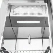 Armoire réfrigérée négative inox - 1 porte et 2 tiroirs  - GN compacte série G - 180L - Polar - UA116_7