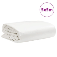 Vidaxl bâche blanc 5x5 m 650 g/m² 156200_7