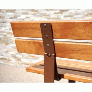 Banc RIGA bois et acier_7