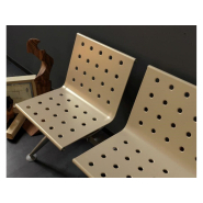 Sièges sur poutre en métal perforé - ULISSE - Design élégant et ergonomique pour espaces collectifs_7