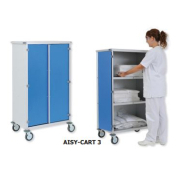 Chariot de distribution de linge - Aisy Cart 3 - 3 niveaux, alliage léger anodisé, 390L_7