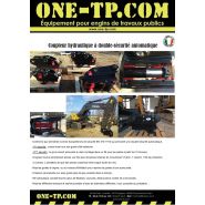 Coupleur hydraulique adapté aux marques Caterpillar, Komatsu, Volvo