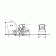 Mini-chargeuse Kramer 8105 - 5,5 tonnes - 100 ch - Cabine panoramique et traction optimisée_7