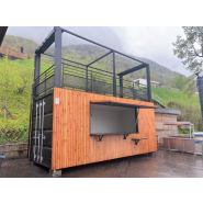 Container bar / snack modulable et robuste, idéale pour créer un espace de restauration convivial et professionnel - Eurobox_7