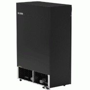 Armoire à boissons noire double portes coulissantes avec canopy - 880L_7