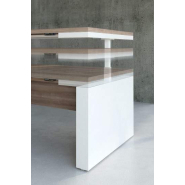 Bureau de direction ergonomique en mélamine structurée -Réglable de 67 à 130 cm - MYTO_7