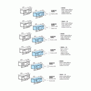 Bench vis-à-vis 2 postes piètement fermé sur 2 crédences So Martos_7