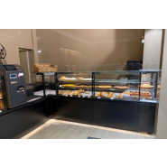 Comptoir réfrigéré avec pare-haleine, idéal pour les traiteurs, pâtisseries et snacking - KUBUS MAX_7