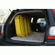 Barrière de chantier rigides pliables 4 pans - panneaux enclenchés 750 mm x 1000 mm - haute visibilité_7