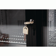 Arrière-bar deux portes coulissantes Série G noir 208L GL003 Polar_7
