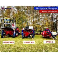 Récolteuse modulable pour baies avec toit de protection