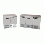 Table réfrigérée positive plan de travail en marbre Série G 2 portes 240L CL108 Polar_7