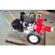 Groupe motopompe pour irrigation avec moteur protégé contre vibrations