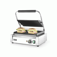 Grill de contact Panini Complètement rainuré 340x230mm HENDI_7