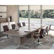 Fauteuil pour salle de réunion/conférence - DYNAMICA : design élégant, piètement plat 4 branches sur patins_7