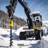 Tarière avec cadre renforcé et axe verrouillé Auger Torque