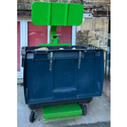 Compacteur et tasseur de bac 660L à 1100L pour déchets non dangereux en milieu hospitalier._7