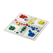 Set de jeux en bois 3 en 1 - Échecs, Parchisi et Dames - Couleur naturelle - 120g_7