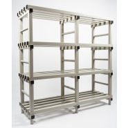 Rayonnage imputrescible pour stockage professionnel alimentaire