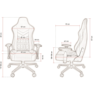 Fauteuil de bureau haute qualité - ORAXEAT MX850 Noir - Mousse haute densité - Réf : ORX_MX850_BKBK_7