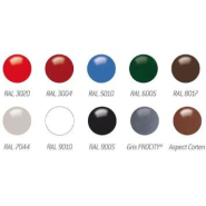 Corbeille publique Vercors 40 L - seau intérieur en tôle électrozinguée avec anses - courbes élégantes_7