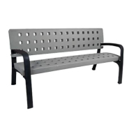 Banc public Modo en plastique 100% recyclable - traité anti-UV, anti-graffitis, sans entretien - 170 cm_7