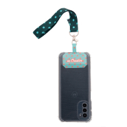 Bracelet personnalisable en RPET - avec mousqueton en métal et pochette téléphone imprimée_7