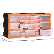 Vidaxl organisateur multi-tiroirs avec 22 tiroirs 49x16x25,5 cm 147583_7