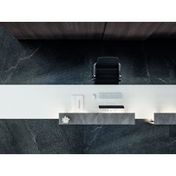 Banque d'accueil haut de gamme lumineuse - LUX - Design modulaire et finition luxueuse