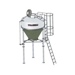 Silo d'aliment d'élevage à cône axial translucide - Ø1900 ou Ø2325 - Capacité 3.5, 5, 6.3 et 8m3 - Babystar 320 & 700