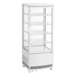 Mini vitrine réfrigérée 98L2T blanc 700498 Bartscher