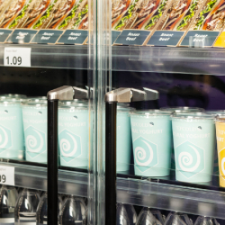 Vitrine réfrigérée Galaxy+ GP14FGD Black - basse consommation avec tablettes réglables et éclairage LED