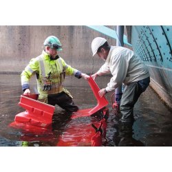 Dispositif anti-inondation démontable - Mobile, auto-stable et léger - Noaq Boxwall - Hauteur de protection 1m