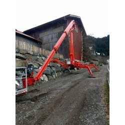 Nacelle araignée LEO21GT - Hauteur 21m - Déport 12m - Capacité 250kg - Motorisation bi-énergie