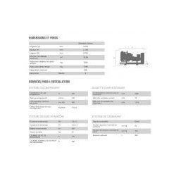 Groupe électrogène industriel GTW-920 T5 - 50 Hz triphasé - Genelec - 885 kVA - Moteur Mitsubishi