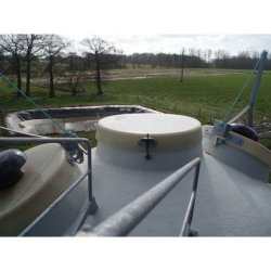 Silo cloisonné 50/50 monocoque pour l'alimentation programmée des vaches laitières - Capacité 10 à 25m3 - Ø2325 ou Ø2700