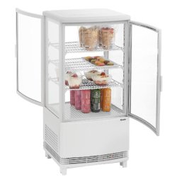 Mini vitrine réfrigérée 75L2T blanc 700287 Bartscher