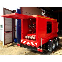 Groupe motopompe sur mesure - gamme gmp incendie mobile de 30 à 700m3/h - devalle eau et force