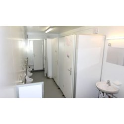 Conteneur sanitaire et WC 10' pour les chantiers, les manifestations et bien plus encore - Containex