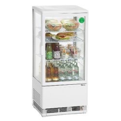Mini vitrine réfrigérée 78 L, blanche 700578G Bartscher