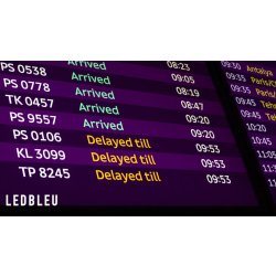 EXTRA GRAND écran LED pour aéroports faible consommation taille sur mesure pour communication aux passagers