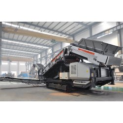 Concasseur mobile sur chenille en carrière et sur chantier 200 t/h
