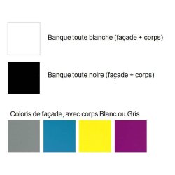 Banque d'accueil ligna en verre laque, design
