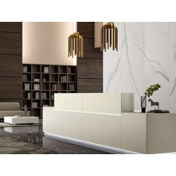Banque d'accueil rétro-éclairée et design - Z1 - Modularité, options LED et finitions variées